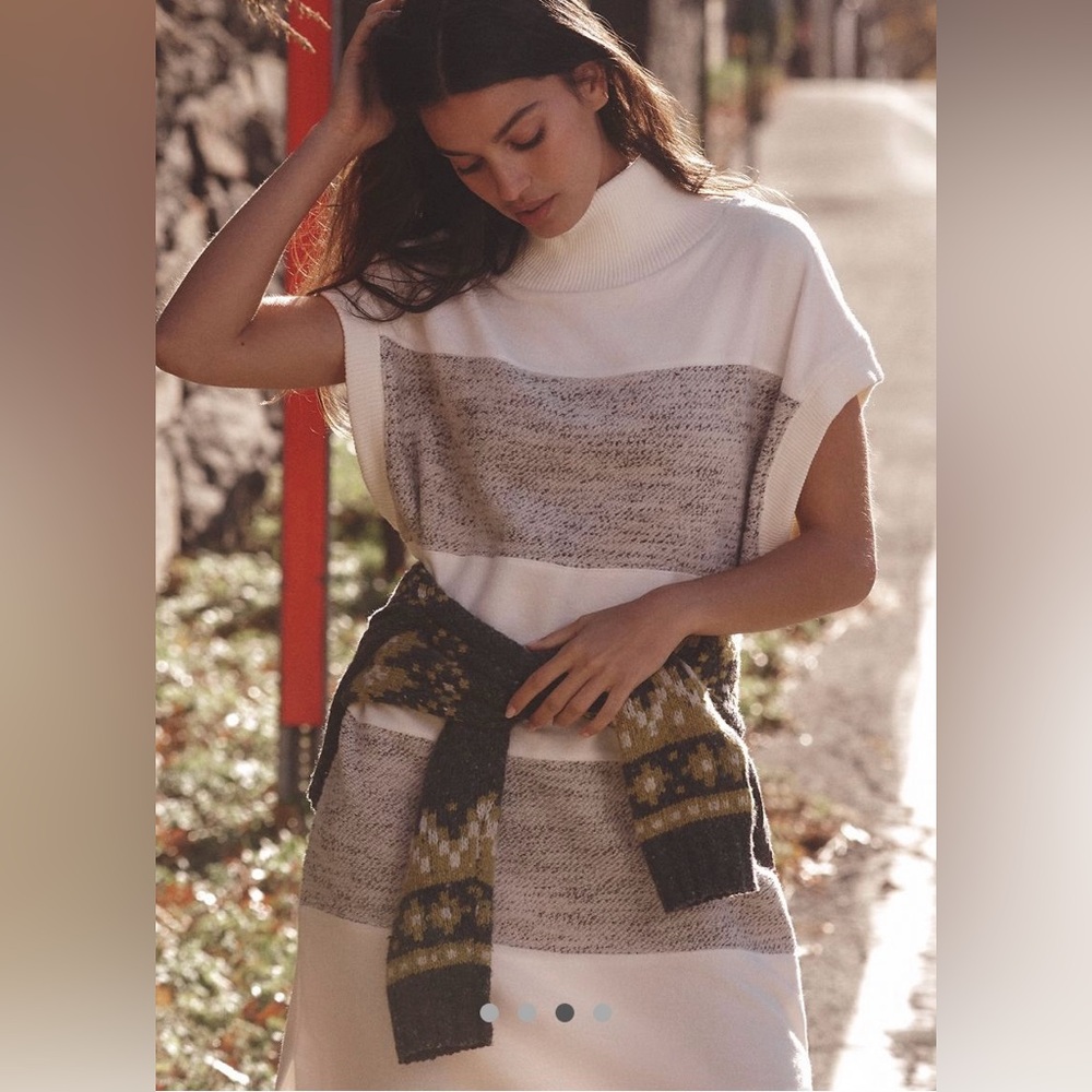 •ANTHROPOLOGIE Poncho Midi Dress •nwot
